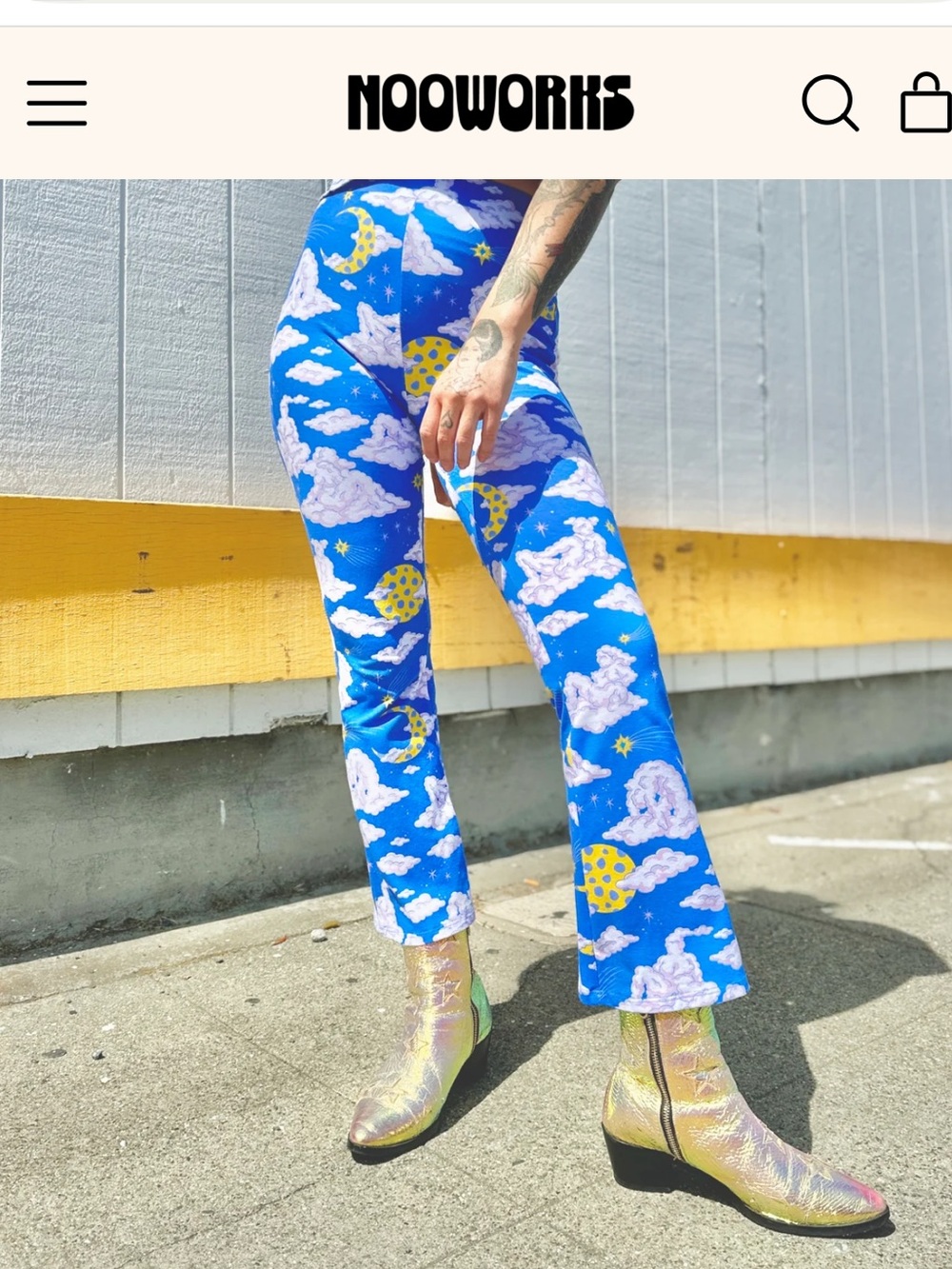 Nooworks Flare Pants in Small - Picture 6 of 6